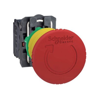 SCHNEIDER XB5AS8444 XB5AS8444 40mm 2NK KIRMIZI MANTAR ACİL STOP BUTONU
