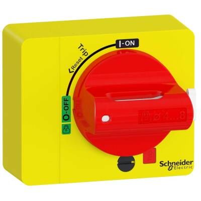 SCHNEIDER GV4ADN02 GV4 DÖNER KURMA KOLU, KIRMIZI, IP54