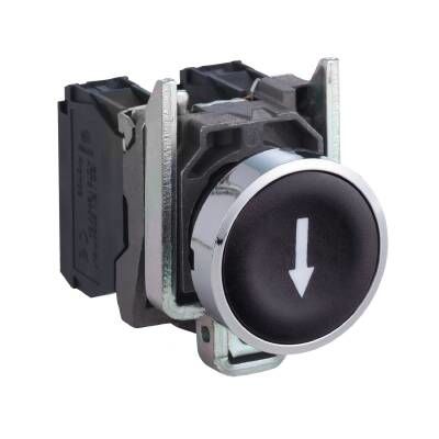 XB4BA3351 SİYAH 22mm METAL BUTON