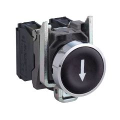 XB4BA3351 SİYAH 22mm METAL BUTON