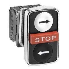 XB4BA711237 BE/Sİ/KIR 22mm METAL BUTON ÇİFTLİ