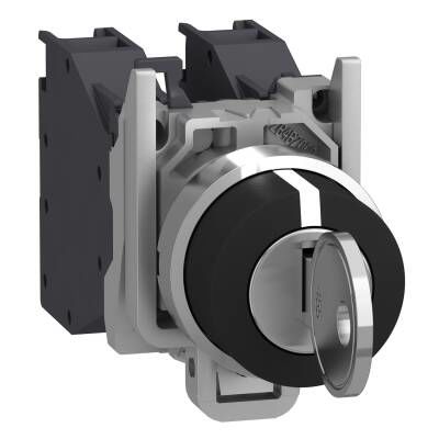 XB4BG03 KİLİTLİ 22mm METAL BUTON