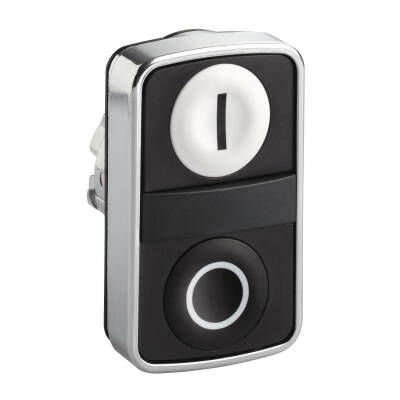 SCHNEIDER ZB4BA7121 ZB4BA7121 22MM ÇİFT BASMALI BUTON BAŞLIĞI