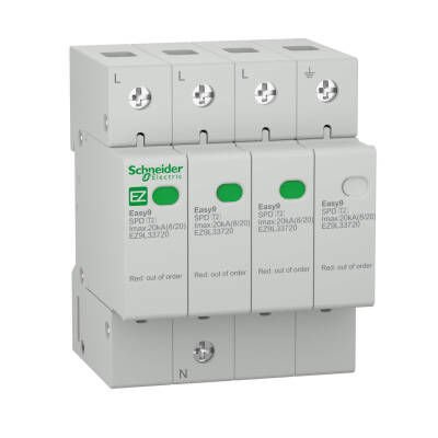 SCHNEIDER EZ9L33720 EZ9L33720 3P+N 20 kA ALÇAK GERİLİM PARAFUDRU