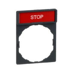 SCHNEIDER ZBY2304 ZBY2304 22 MM İŞARETLİ STOP YAZILI BUTON ETİKETİ
