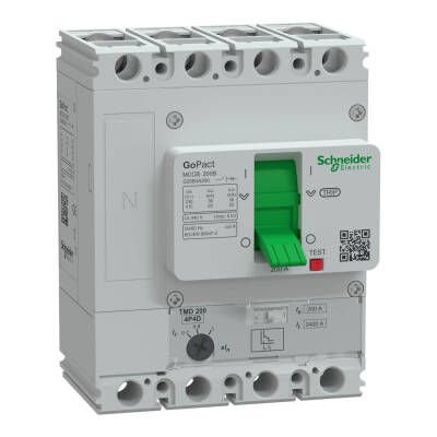 SCHNEIDER G20B4A200 140-200A 25kA 4 KUTUPLU AYARLI TER.MAN.ŞALTER