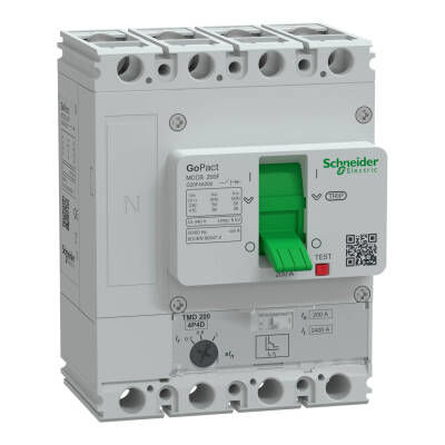 SCHNEIDER G20F4A200 140-200A 36kA 4 KUTUPLU AYARLI TER.MAN.ŞALTER