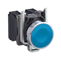 SCHNEIDER XB4BA61 22 MM MAVİ METAL BUTON