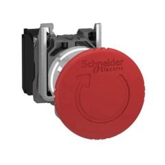 SCHNEIDER XB4BS8442 1NK KIRMIZI 40mm CEVİR CEK METAL BUTON
