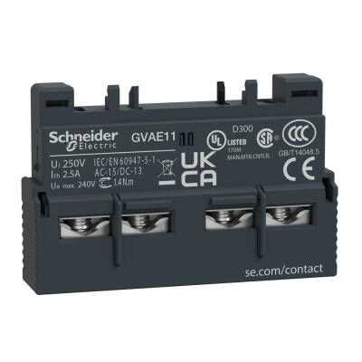 SCHNEIDER GVAE11 GV2-GV3P İÇİN 1NA-1NK ÖNE TAKILAN TİP YARDIMCI KONTAK