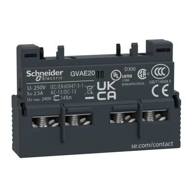 SCHNEIDER GVAE20 GV2-GV3P İÇİN 2NA ÖNE TAKILAN TİP YARDIMCI KONTAK