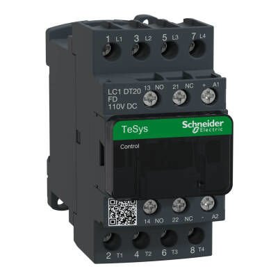 SCHNEIDER LC1DT20FD 20 A 1NA+1NK 4P 110 VDC KONTAKTÖR