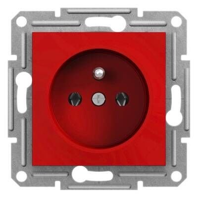 Schneider Electric EPH2870442 EPH2870442 PİN TOPRAKLI TEK PRİZ KIRMIZI ÇERÇEVESİ