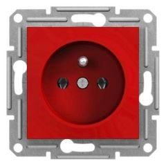 Schneider Electric EPH2870442 EPH2870442 PİN TOPRAKLI TEK PRİZ KIRMIZI ÇERÇEVESİ