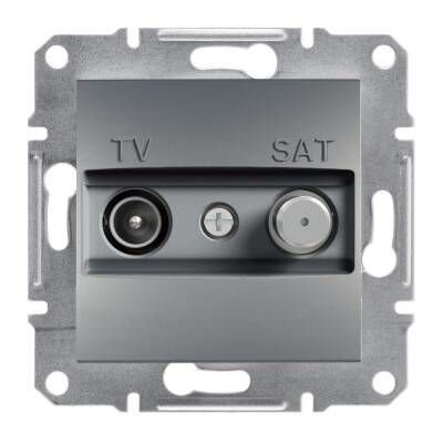Schneider Electric EPH3400162 EPH3400162 TV-SAT PRİZİ SONLU F TİPİ İKİLİ ÇELİK
