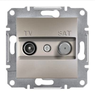 Schneider Electric EPH3400169 EPH3400169 TV SAT PRİZİ SONLU FTİPİ İKİLİ BRONZ