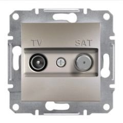 Schneider Electric EPH3400369 EPH3400369 TV-SAT PRİZİ GEÇİŞLİ 8 DB İKİLİ BRONZ