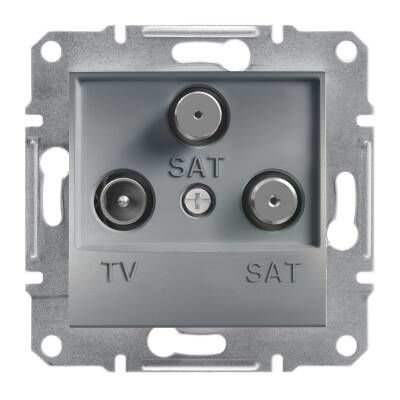 Schneider Electric EPH3600162 EPH3600162 TV-SAT PRİZİ SONLU ÜÇLÜ ÇELİK