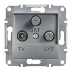 Schneider Electric EPH3600162 EPH3600162 TV-SAT PRİZİ SONLU ÜÇLÜ ÇELİK