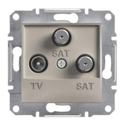 Schneider Electric EPH3600169 EPH3600169 TV-SAT PRİZİ SONLU ÜÇLÜ BRONZ
