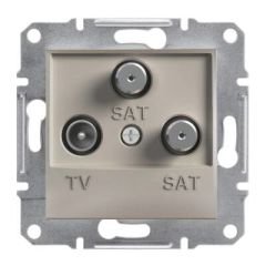 Schneider Electric EPH3600169 EPH3600169 TV-SAT PRİZİ SONLU ÜÇLÜ BRONZ