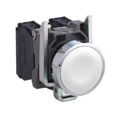 XB4BA11 BEYAZ 22mm METAL BUTON