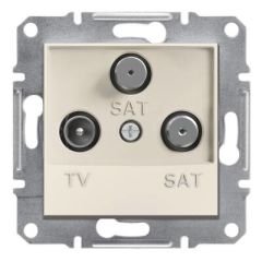 Schneider Electric EPH3670123 EPH3670123 TV-SAT-SAT PRİZ SONLU KREM ÇERÇEVESİZ
