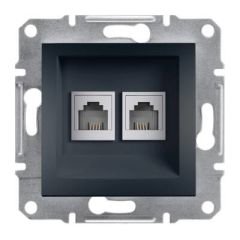 Schneider Electric EPH4200171 EPH4200171 2*RJ11 - 4 KONTAKLI TLF PRİZİ ANTRASİT