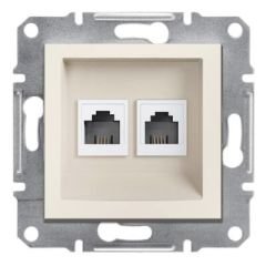 Schneider Electric EPH4270123 EPH4270123 2*RJ11 TLF PRİZİ KREM ÇERÇEVESİZ