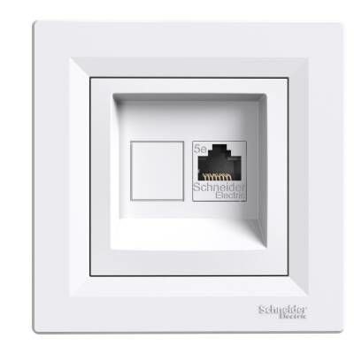 Schneider Electric EPH4300121-02 EPH4300121-02 1*RJ45CAT5e-UTP KONNEKTÖRSÜZ BEYAZ
