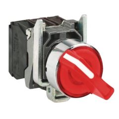 XB4BK124M5 KIRMIZI 22mm 230VAC METAL MANDAL BUTON