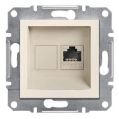 Schneider Electric EPH4370123 EPH4370123 1*RJ45 CAT5E UTP PRİZ KREM ÇERÇEVESİZ