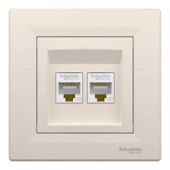 Schneider Electric EPH4400123 EPH4400123 2*RJ45CAT5e-UTP KREM