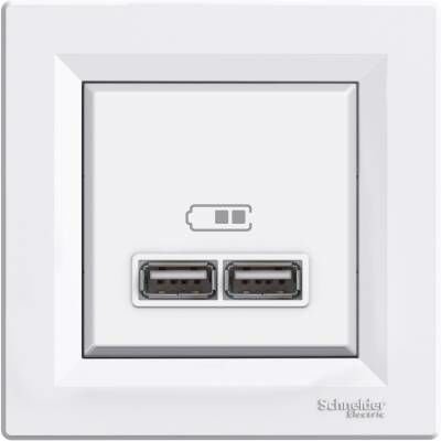 Schneider Electric EPH2700221 EPH2700221 USB PRİZİ 2,1A BEYAZ