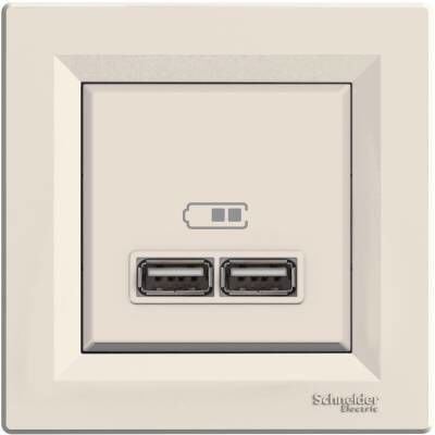 Schneider Electric EPH2700223 EPH2700223 USB PRİZİ 2,1A KREM