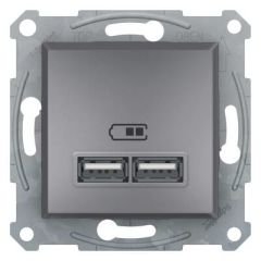 Schneider Electric EPH2700262 EPH2700262 USB PRİZİ 2,1A ÇELİK