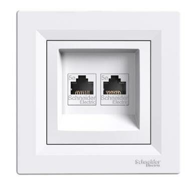 Schneider Electric EPH4470521 EPH4470521 2RJ45 KONNEKTÖRSÜZ PRİZBEYAZ ÇERÇEVESİZ