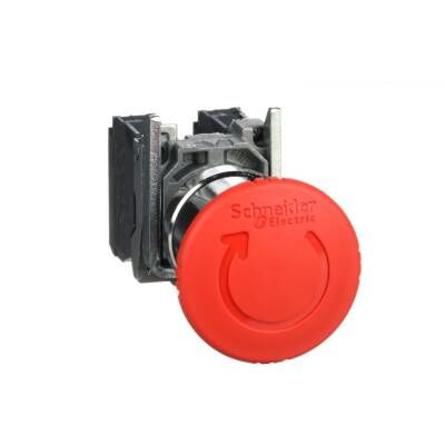 XB4BS8445 1NA-1NK KIRMIZI 40mm CEVİRİ METALBUTON