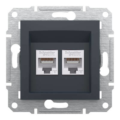 Schneider Electric EPH4800171 EPH4800171 2*RJ45 CAT6-UTP ANTRASİT