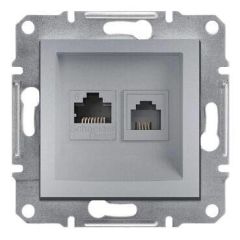 Schneider Electric EPH5200161 EPH5200161 RJ11+RJ45 CAT6 UTP PRİZ ALÜMİNYUM