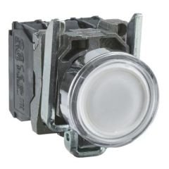 XB4BW31B5 BEYAZ 24 V AC/DC LEDLİ 22mm METAL BUTON