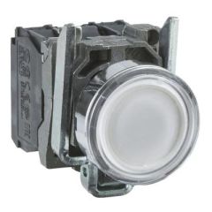 XB4BW31M5 BEYAZ 230 V AC LEDLİ 22mm METAL BUTON