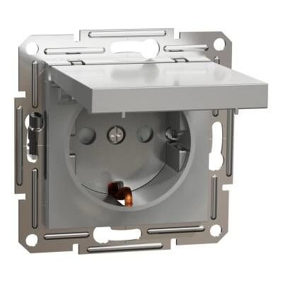 Schneider Electric EPH3100161 EPH3100161 KAPAKLI TOPRAKLI PRİZ ALÜMİNYUM