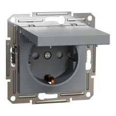 Schneider Electric EPH3100162 EPH3100162 KAPAKLI TOPRAKLI PRİZ ÇELİK