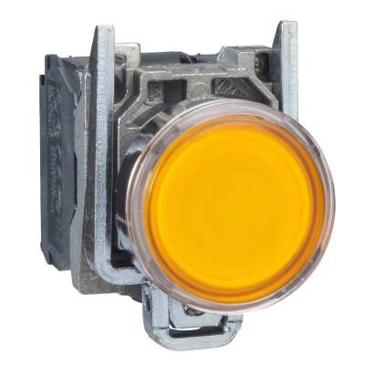 XB4BW35B5 SARI 24 V AC/DC LEDLİ 22mm METAL BUTON