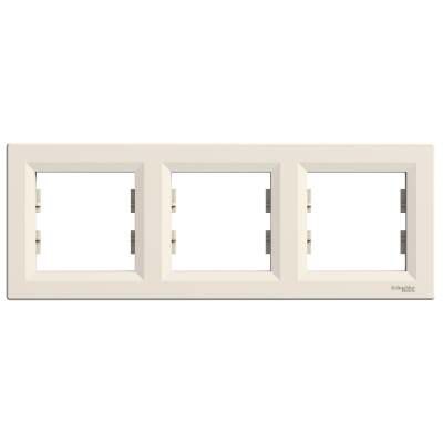 SCHNEIDER EPH5800323 ÜÇLÜ ÇERÇEVE YATAY KREM