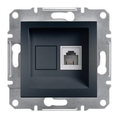 Schneider Electric EPH4100171 EPH4100171 1*RJ11 - 4 KONTAKLI TLF PRİZİ ANTRASİT