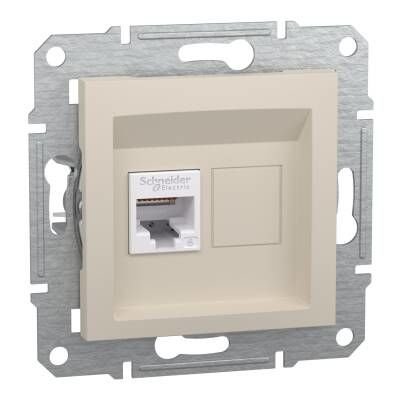 Schneider Electric EPH4770123 EPH4770123 1*RJ45 CAT6E UTP PRİZ KREM ÇERÇEVESİZ