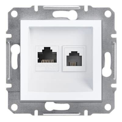 Schneider Electric EPH5270121 EPH5270121 1RJ11+1RJ45 CAT6E UTP BEYAZ ÇERÇEVESİZ