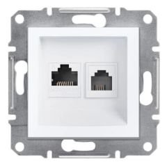 Schneider Electric EPH5270121 EPH5270121 1RJ11+1RJ45 CAT6E UTP BEYAZ ÇERÇEVESİZ